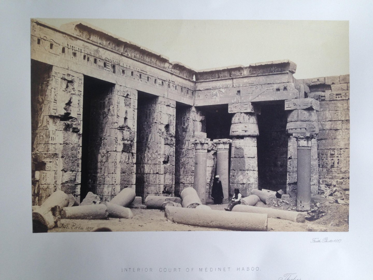 Frith, Francis - Interior Court of Medinet Haboo, Thebes, Series Egypt and Palestine