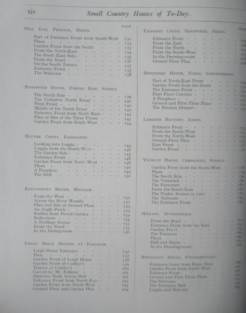 Weaver, Lawrence - Small Country Houses of To-day second series