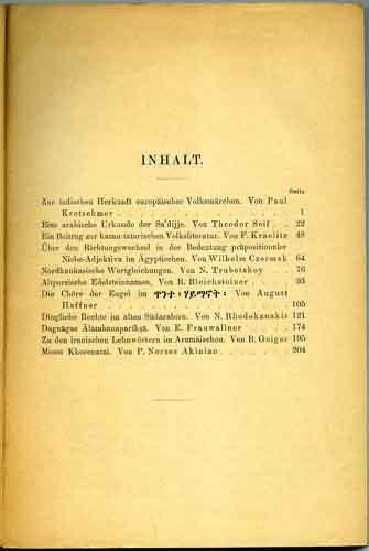  - Festschrift VI Deutschen Orientalistentag