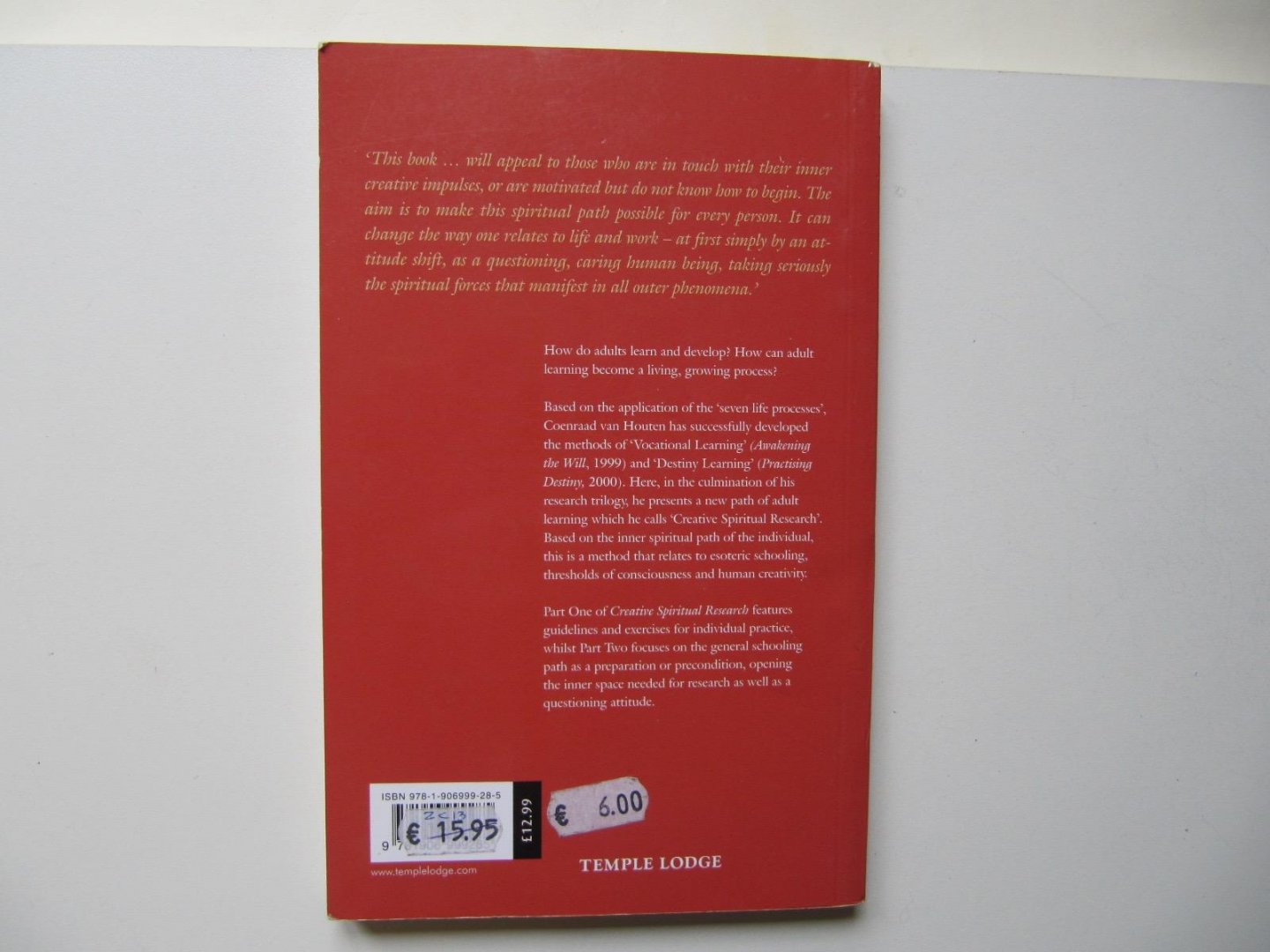 Van Houten, Coenraad J. - Creative Spiritual Research / Awakening the Individual Human Spirit