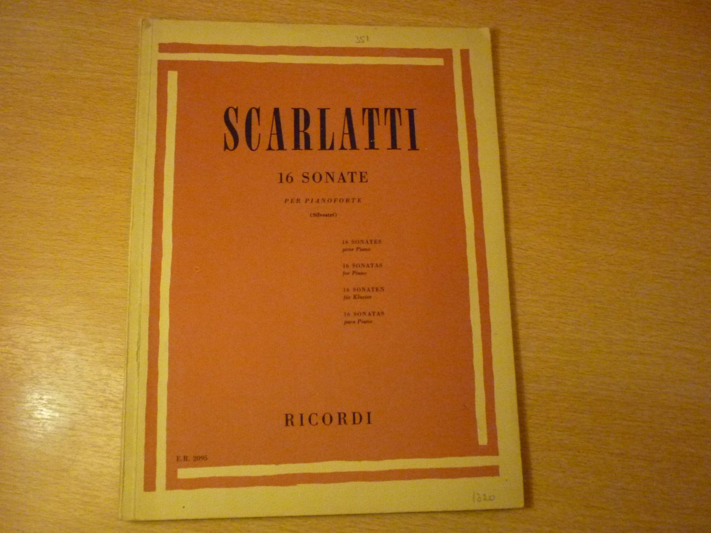 Scarlatti; Domenico (1685 – 1757) - 16 Sonate