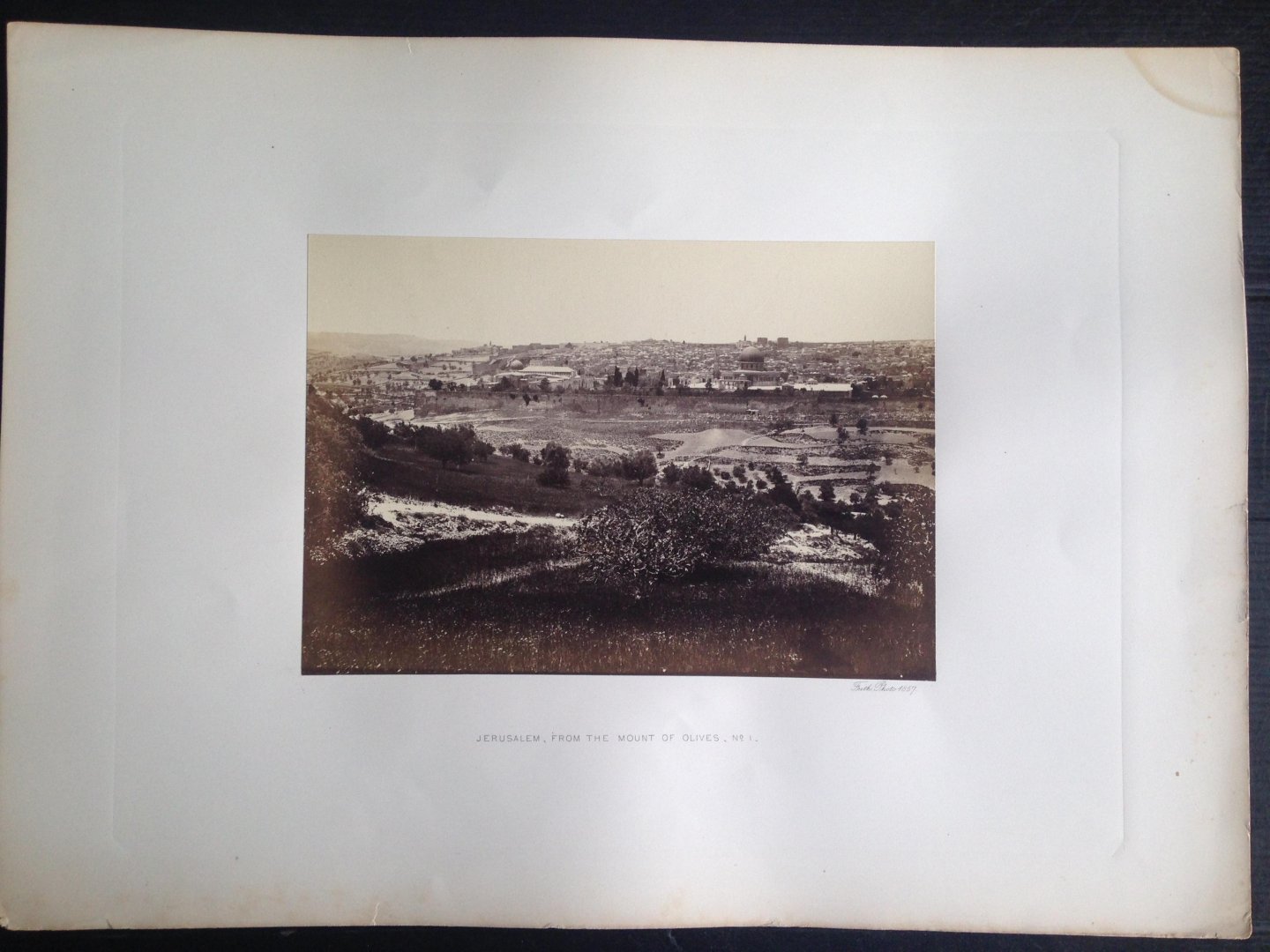 Frith, Francis - Jerusalem, From the Mount of Olives, no 1, Series Egypt and Palestine