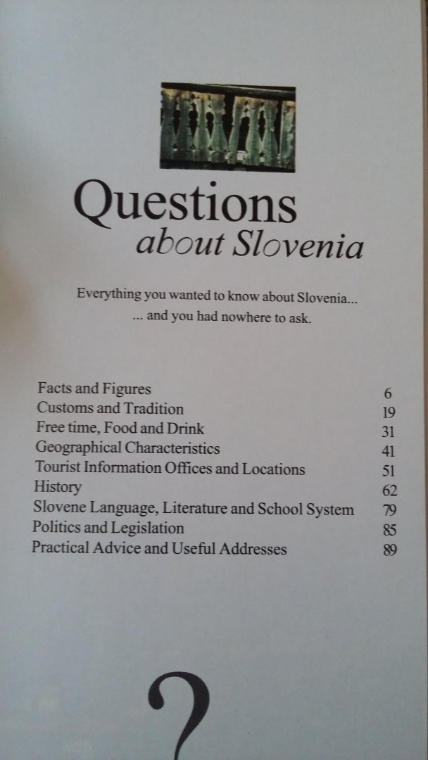 Chvatal, Mira - Questions about Slovenia