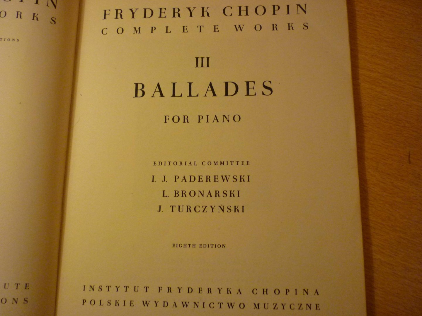 Chopin; Fr. (1810 - 1849) - Chopin - complete works III; Ballades for Piano