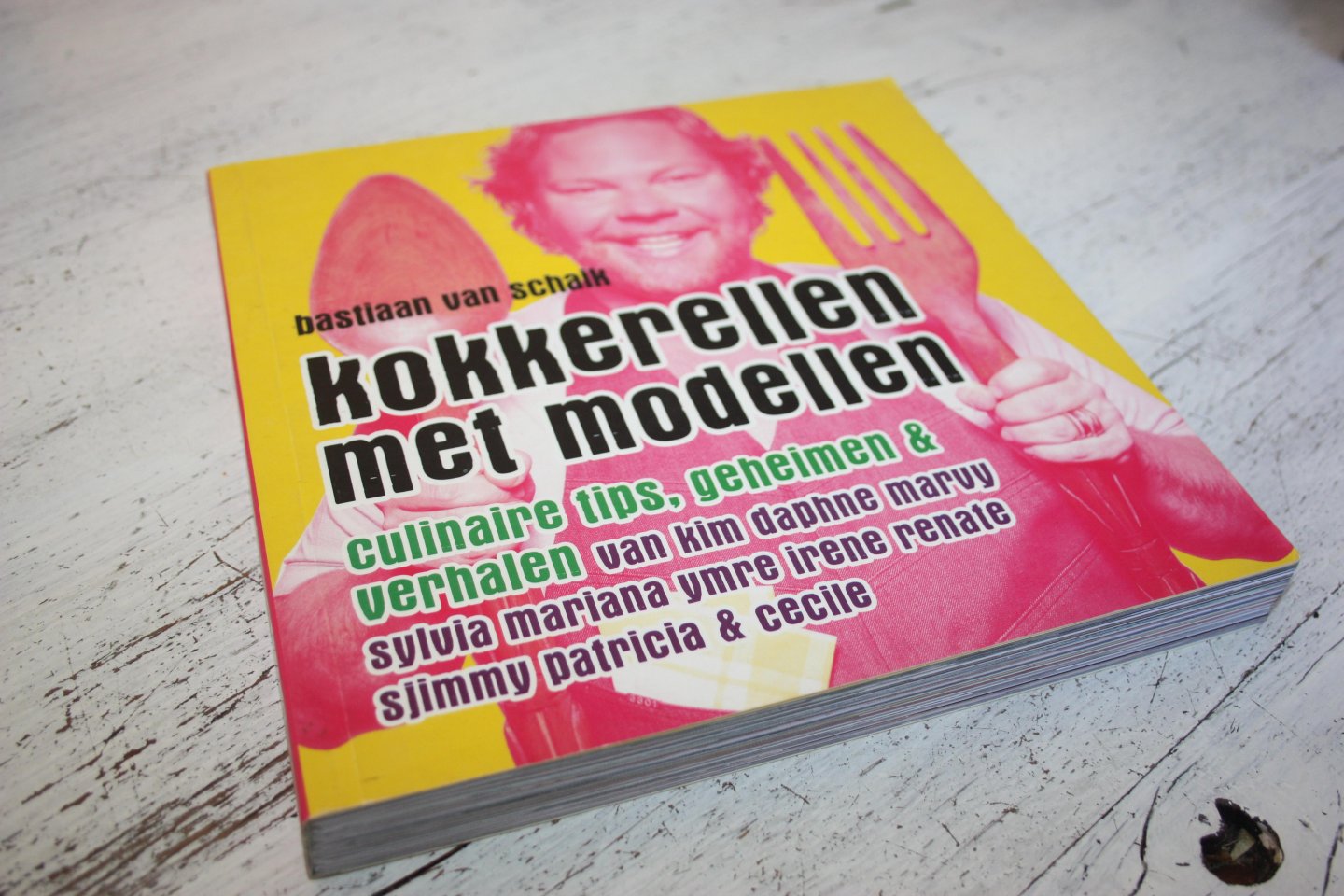 Schaik, Bastiaan van - Kokkerellen met modellen / gezond eten met twaalf bekende topmodellen