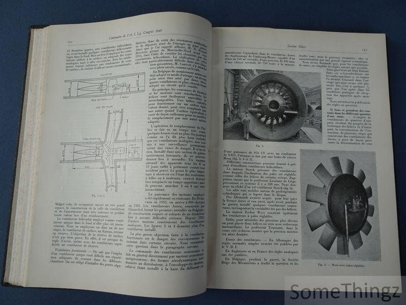 Coll. - Congrès du centenaire de l'Association des Ingénieurs sortis de l'école de Liège (A.I.Lg.). Congrès 1947. Section mines.