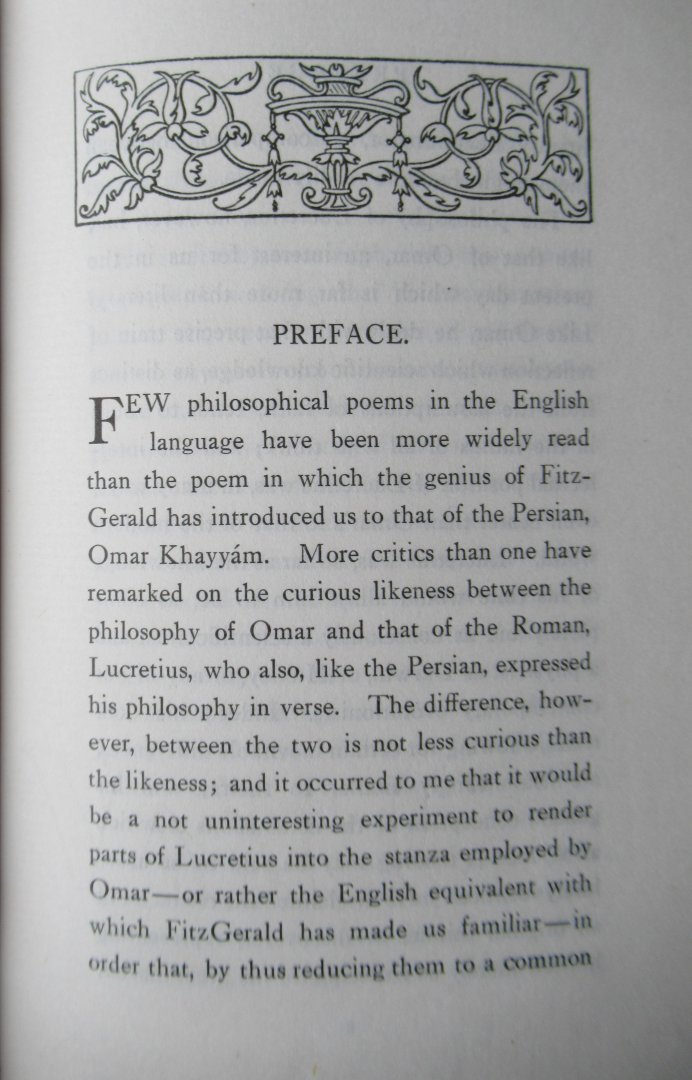 Mallock, W.H. - Lucretius On life and death. In the metre of Omar Khayy'am