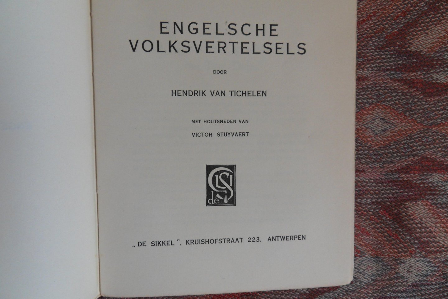 Tichelen, Hendrik van. - Engelsche Volksvertelsels. [ met houtsneden van Victor Stuyvaert ].