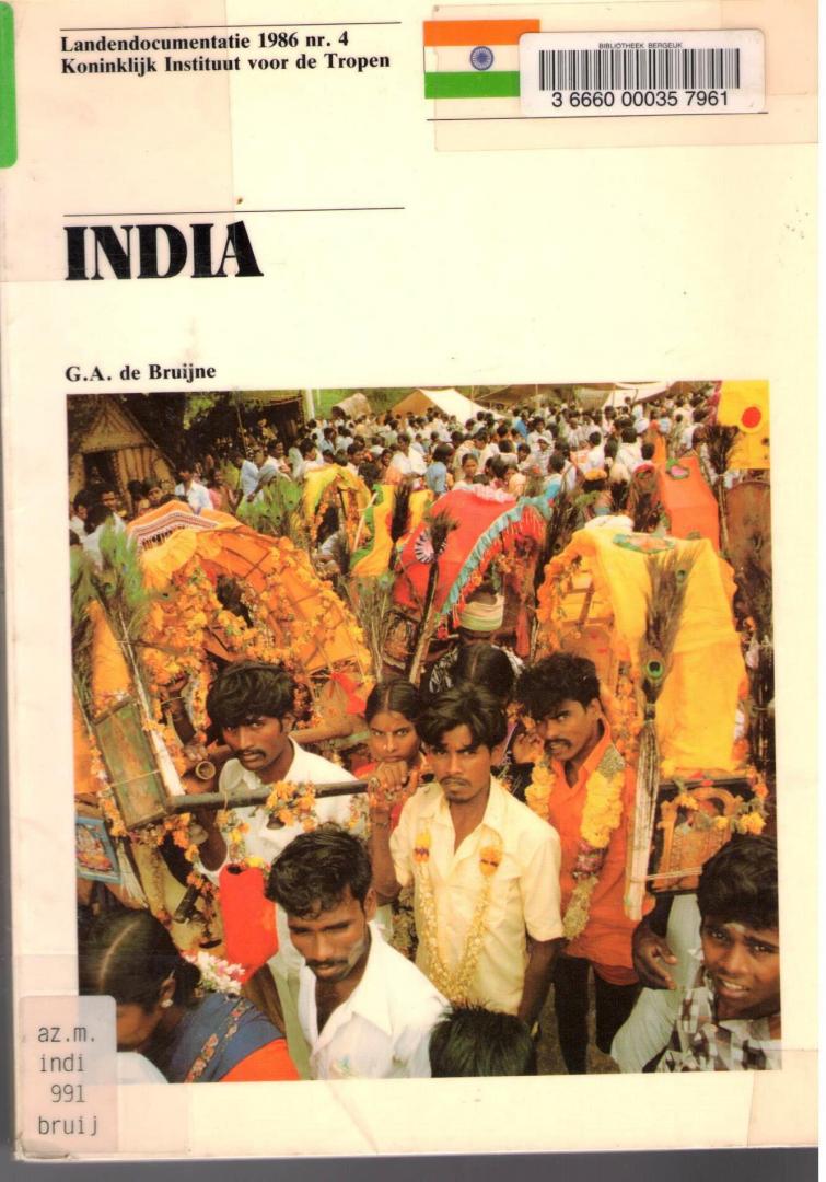 G.A de Bruijne - India / druk 1