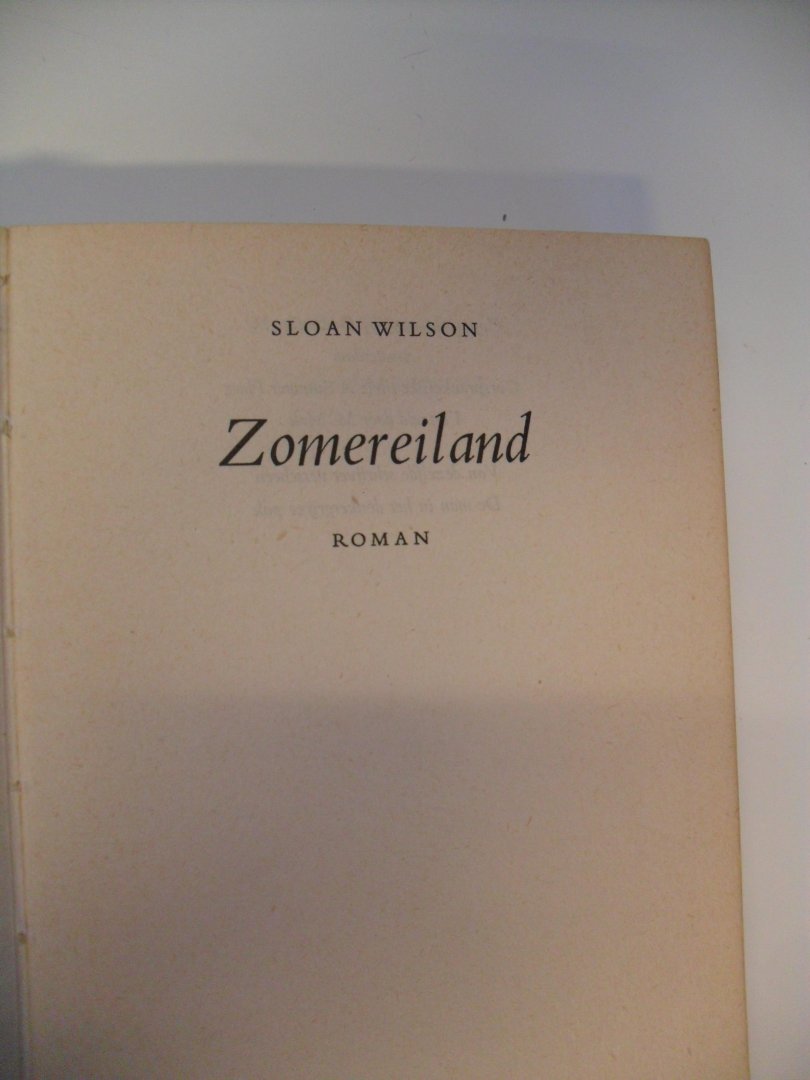 Wilson Sloan - Zomereiland