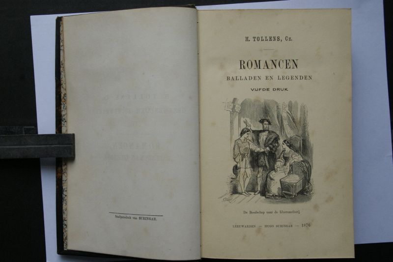 H. Tollens - Complete dichtwerken:  Gezamenlijke Dichtwerken   9 delen in 3 uniforme banden met 3 gravures