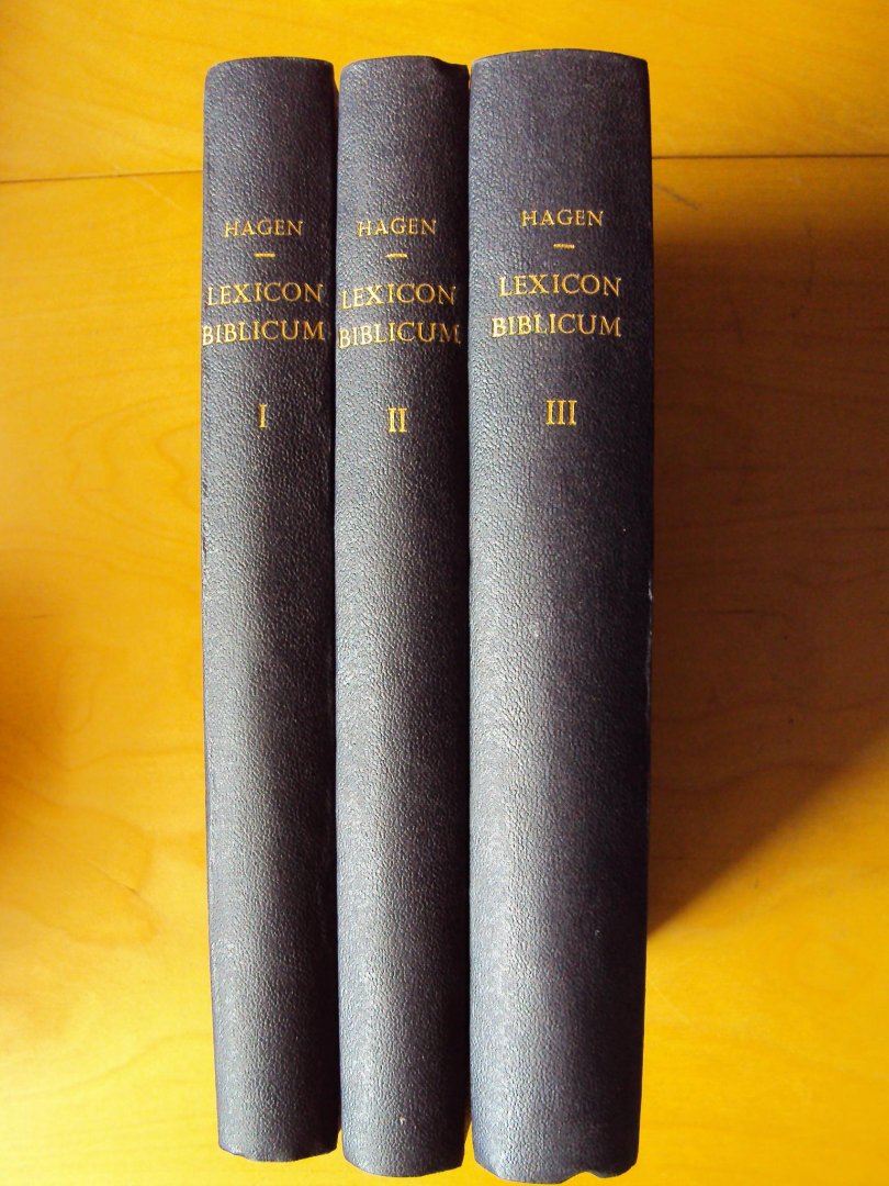 Hagen, Martinus - Lexicon Biblicum, 3 delen (A-C, D-L, M-Z)