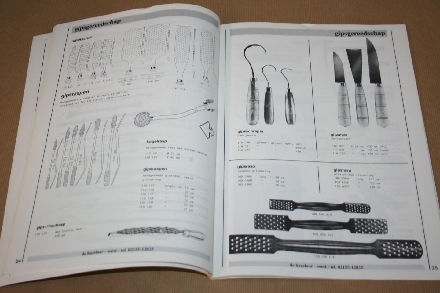  - Gereedschap & materiaal voor  houtsnijden, steenhouwen, keramiek, beeldhouwen, restauratie, kunststoffen, bronsgieten, boetseren