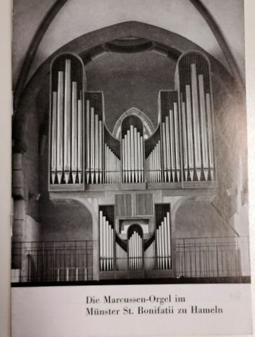 Marcussen: - [Broschüre/Einweihungsprogrramm] Die Marcussen-Orgel 1977 im Münster St. Bonifatii zu Hameln