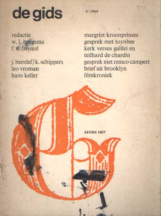 Constandse, A.L. , H. Mulisch e.a. (redactie) - De Gids. Algemeen Cultureel Maandblad. Honderdachtentwintigste jaargang, 1965 no. 6