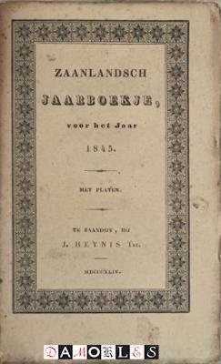  - Zaanlandsch Jaarboekje, voor het jaar 1845. Met platen, vijfde jaar