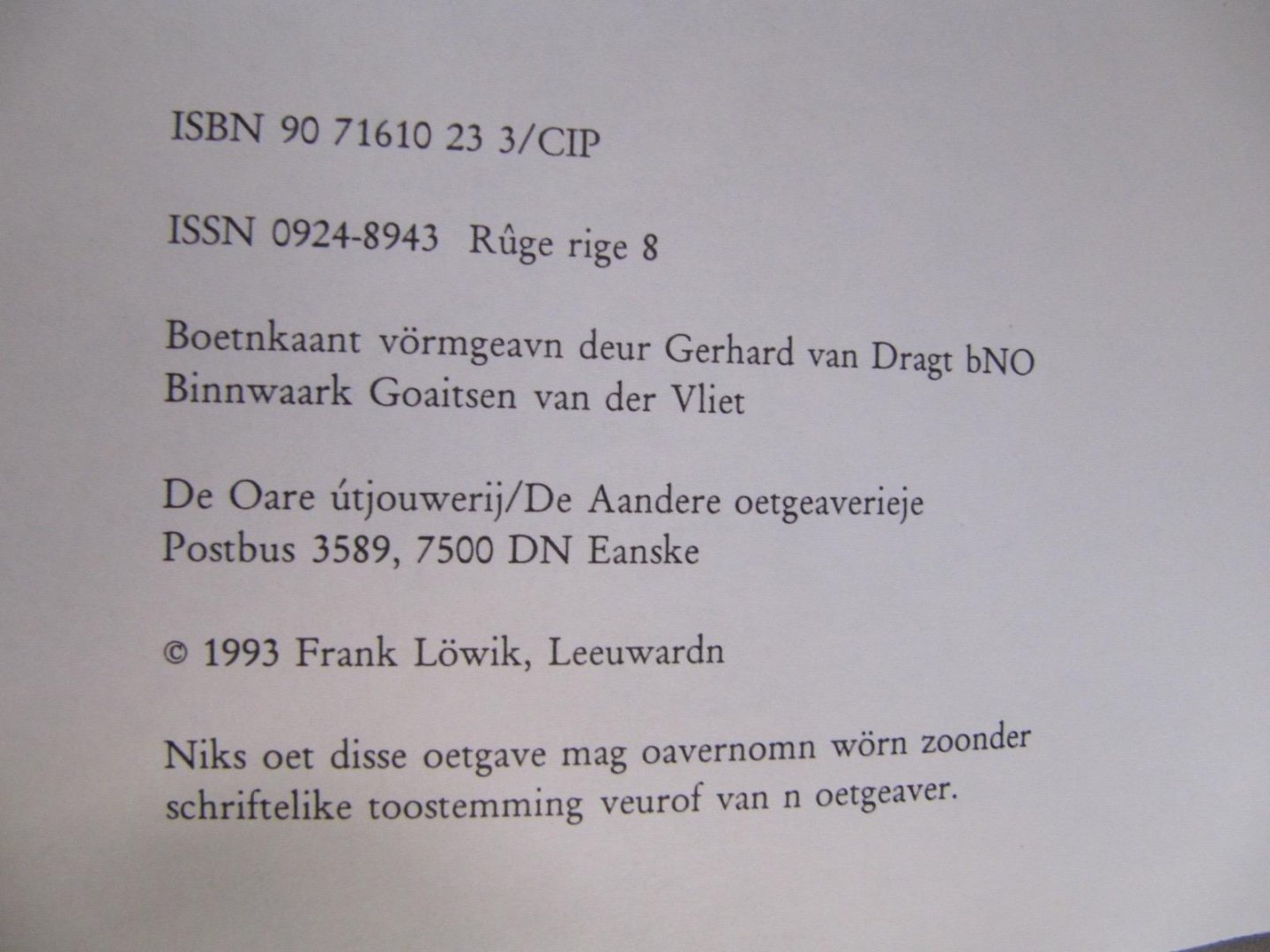 Frank Löwik - Op ' n biester