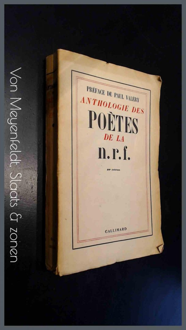 Valery, Paul - Anthologie des poetes de la N.R.F.