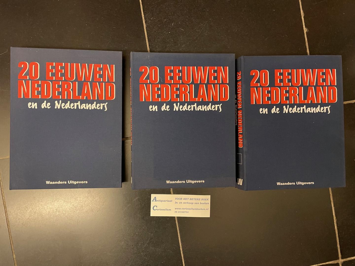 Constant, Jac. G. e.a. (red) - 20 eeuwen Nederland en de Nederlanders - compleet 52 delen + index in 3 originele verzamelbanden
