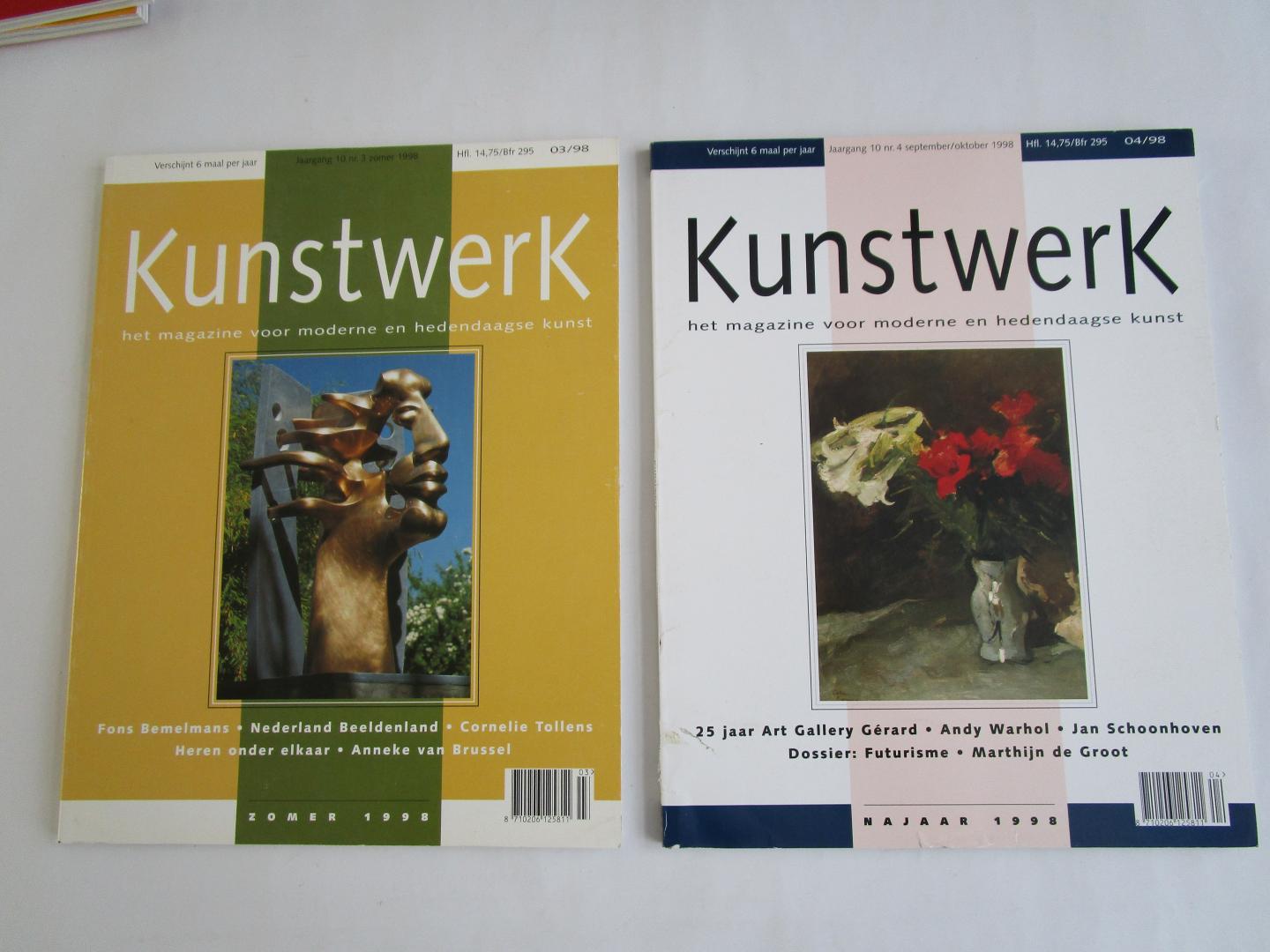 Art Media - 1998 KUNSTWERK -  het magazine voor moderne en hedendaagse kunst -