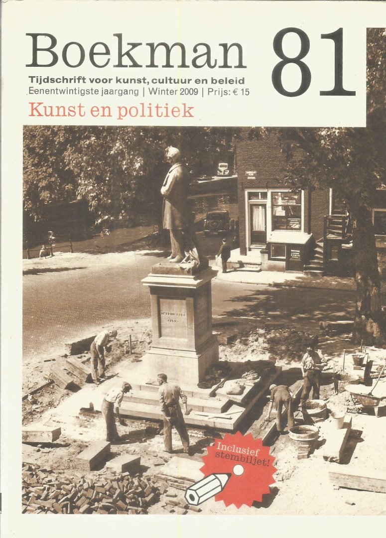 diverse - Boekman 81 - Tijdschrift voor kunst, cultuur en beleid - Kunst en politiek - winter 2009