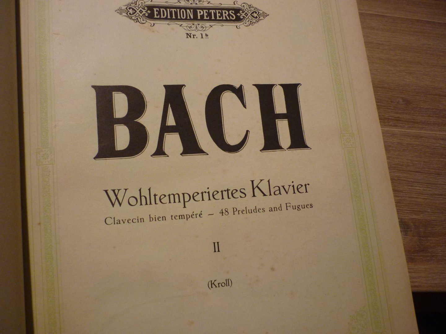 Bach J.S. (1685 – 1750) - Wohltemperiertes Klavier - Deel II; 48 Preludes and Fugues; Kritischen ausgabe nach handschriftlichen quellen bearbeitet und mit fingersatz versehen von Franz Kroll