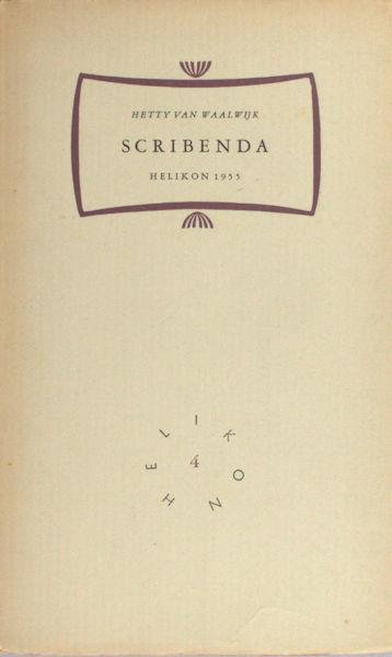Waalwijk, Hetty van. - Scribenda.