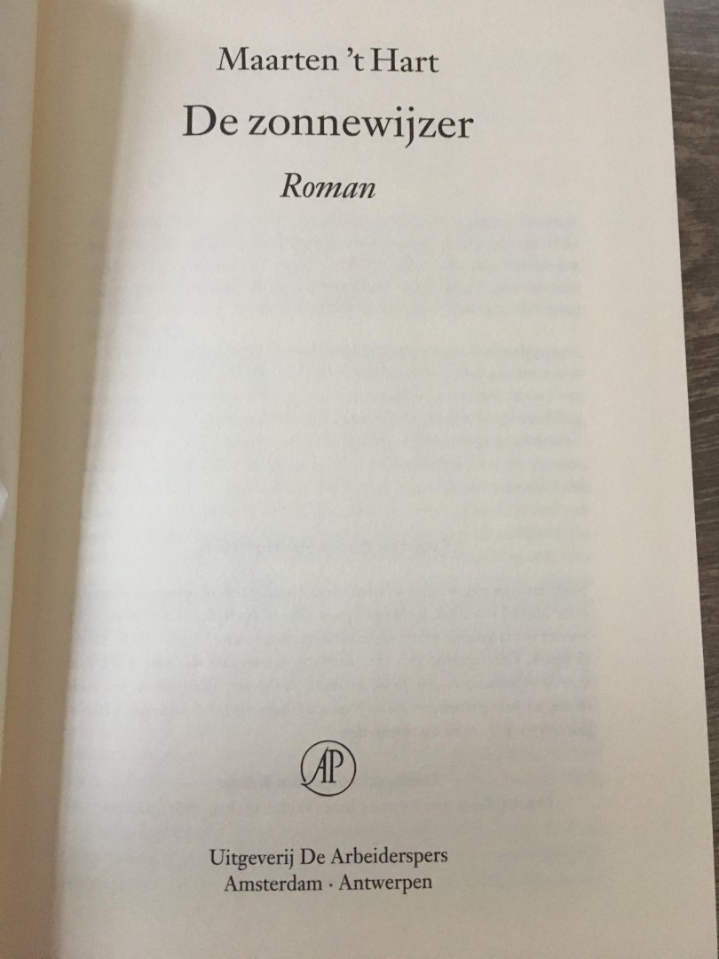 Maarten ‘t hart - De zonnewijzer