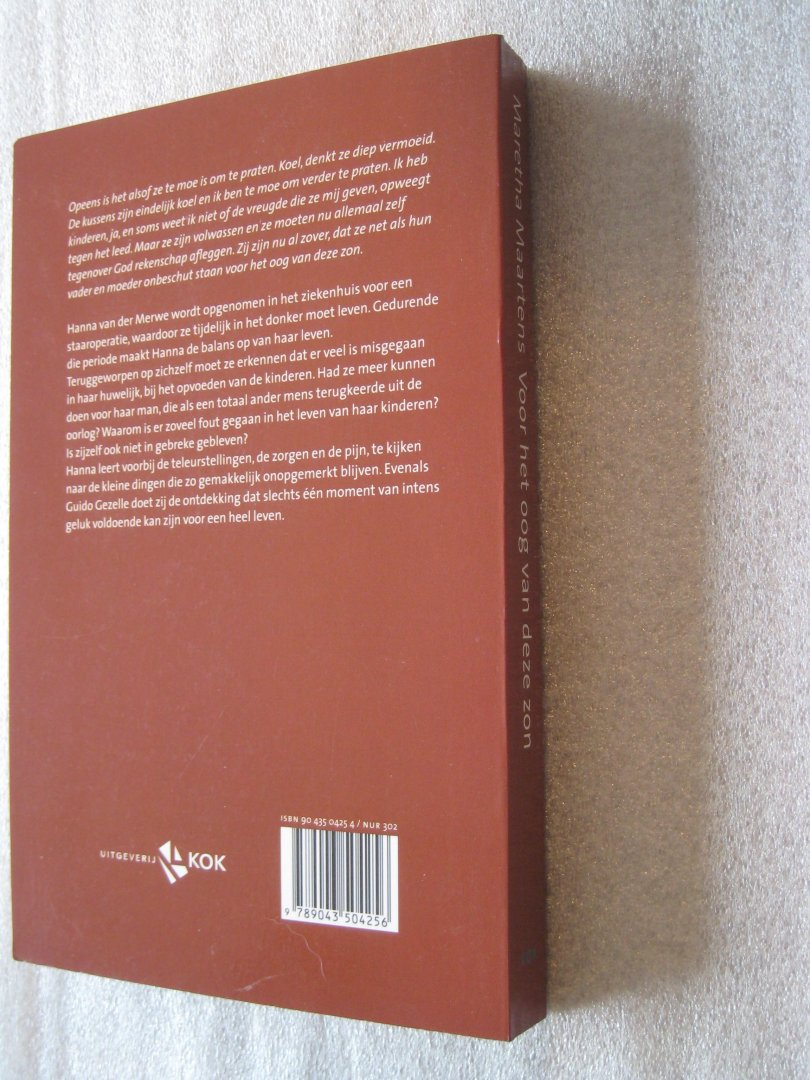 Maartens, Maretha - Voor het oog van deze zon Maartens, Maretha - Voor het oog van deze zon