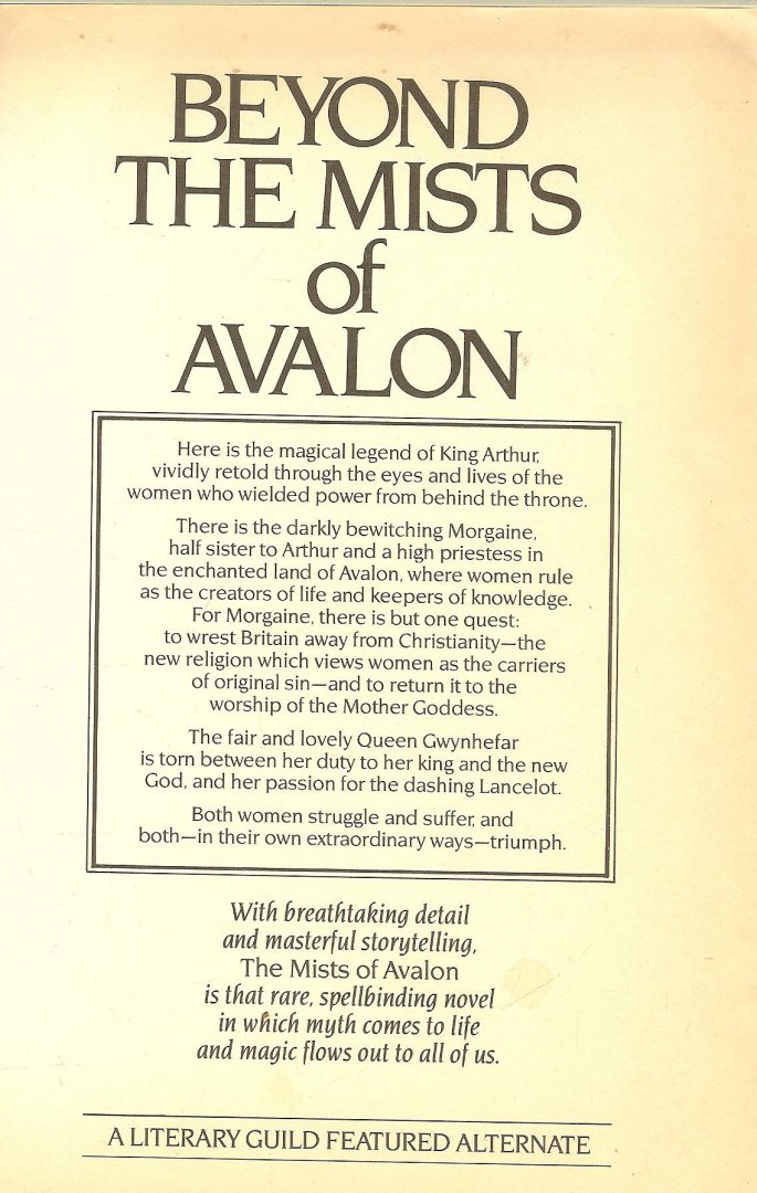 Bradley Marion   Cover art by Braldt Bralds - The Mists of Avalon