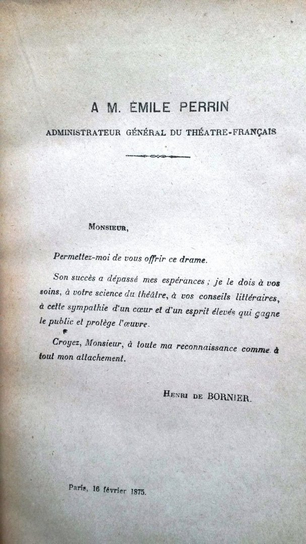 Bornier, le vicomte Henri de - ‎La Fille de Roland, drame en quatre actes, en vers