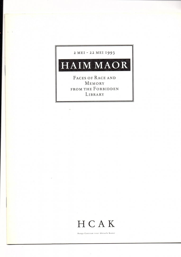 Peters, Philip - Haim Maor. Faces of Race and Memory from the Forbidden Library