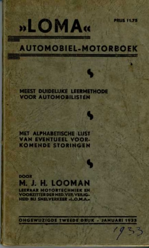 Looman, M.J.H. - LOMA automobiel-motorboek