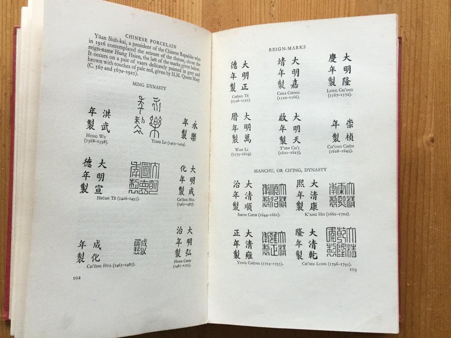 Honey, W.B. - Guide to the later Chinese Porcelain periods of K'ang Hsi, Yung Cheng and Ch'ien Lung