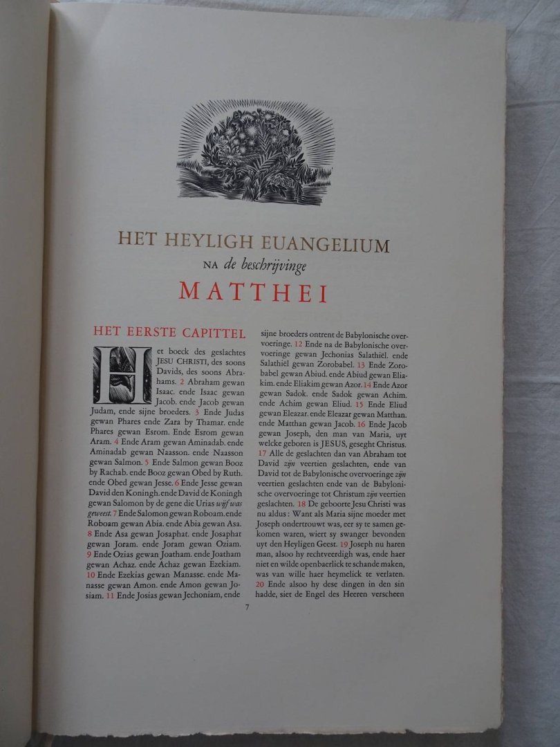 Matthei Marci Lucae & Joannis. - De heylighe Euangelia. (Evangelia)