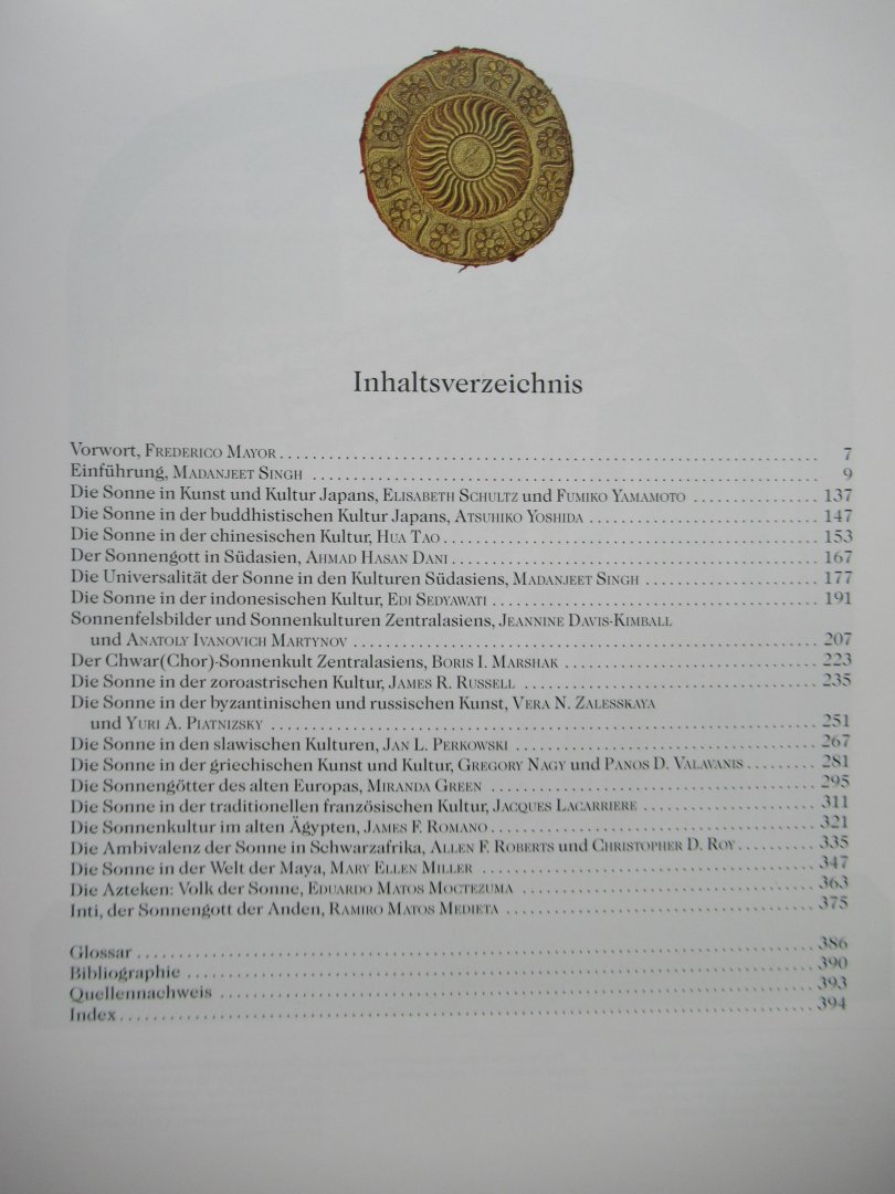 Singh, Madanjeet - Die Sonne. Das Gestirn in der Kulturgeschichte.