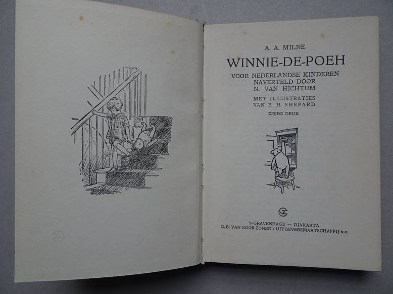 Milne, A.A. - Winnie-de-Poeh. Voor Nederlandse kinderen naverteld door N. van Hichtum.
