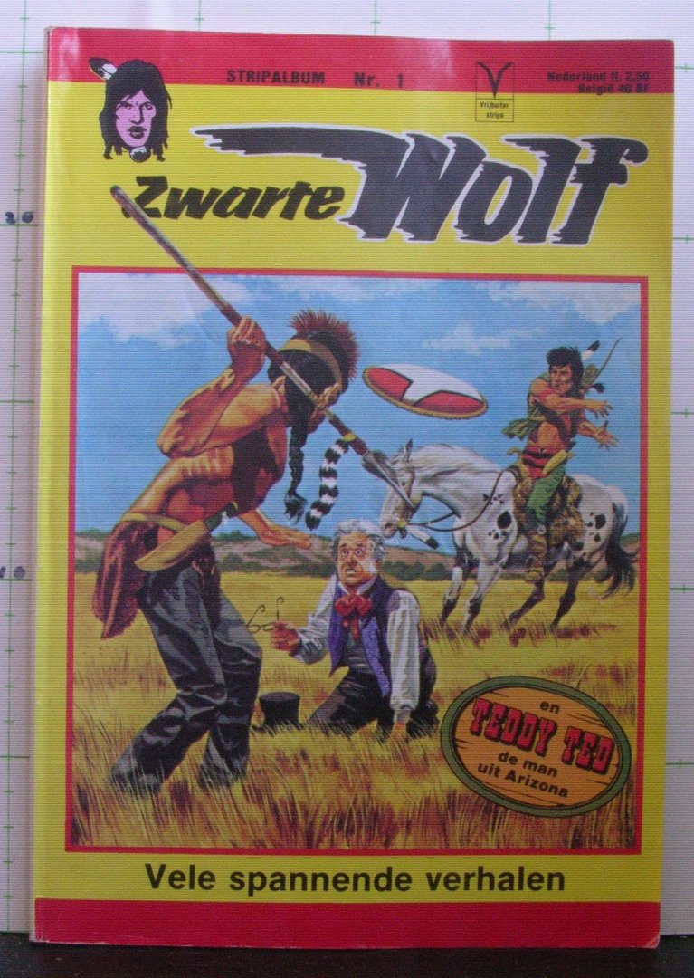 Ollivier, J. - Kline (ill.) - Zwarte wolf en Teddy Ted omnibus bevat: 1. duel der wilde wolven, 2. in de macht van blanke schurken, 3. de bloedbroeder van Zwarte Wolf