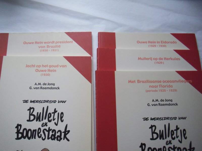 Jong, A.M de en G. van Raemdonck - De wereldreis van Bulletje en Boonestaak deel 21, 23, 24, 25 en 26