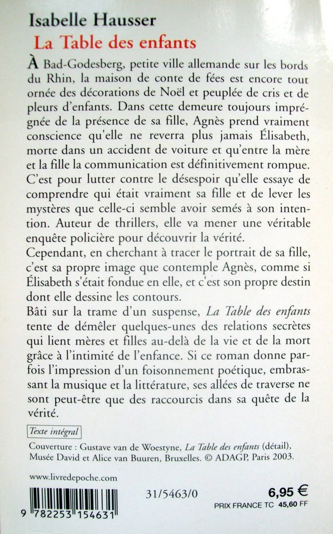 Hausser, Isabelle - La Table des enfants (FRANSTALIG)