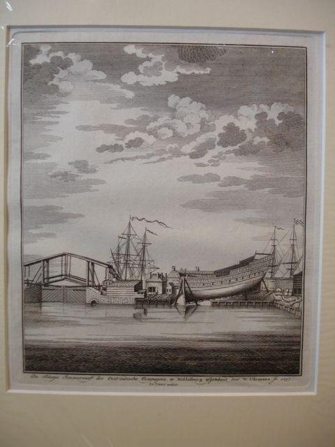 Middelburg. - De Scheeps Timmerwerf der Oostindische Compagnie te Middelburg.