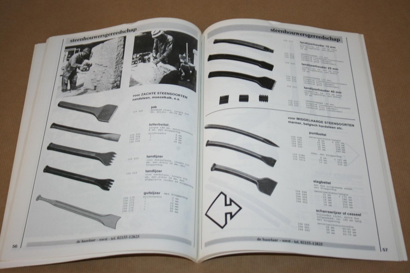  - Gereedschap & materiaal voor  houtsnijden, steenhouwen, keramiek, beeldhouwen, restauratie, kunststoffen, bronsgieten, boetseren