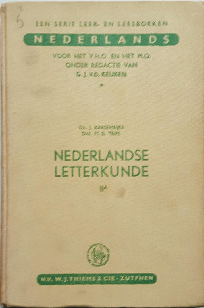Karsemeijer, J. / Teipe, M.B. - Nederlandse letterkunde Deel IIA