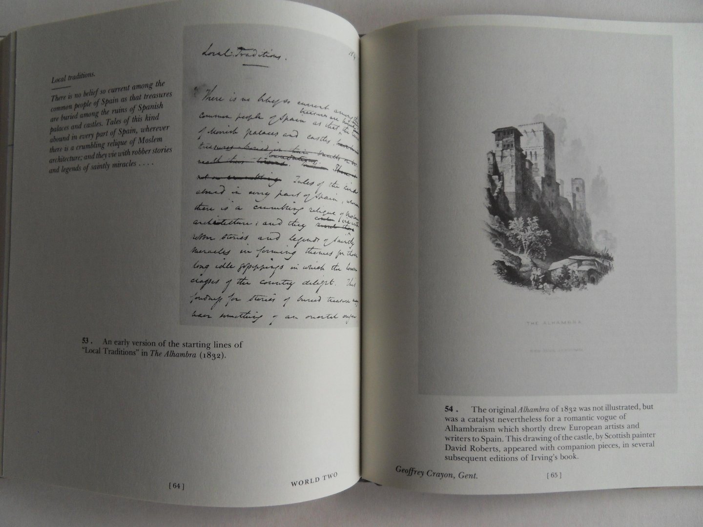 Myers, Andrew B. [ selected and annotated by ]. - The Worlds of Washington Irving. 1783 - 1859.