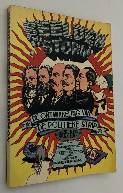 Davidson, Steef, samenstelling, - Beeldenstorm. De ontwikkeling van de politieke strip 1965-1975. [Gesigneerd/ Signed by Davidson]