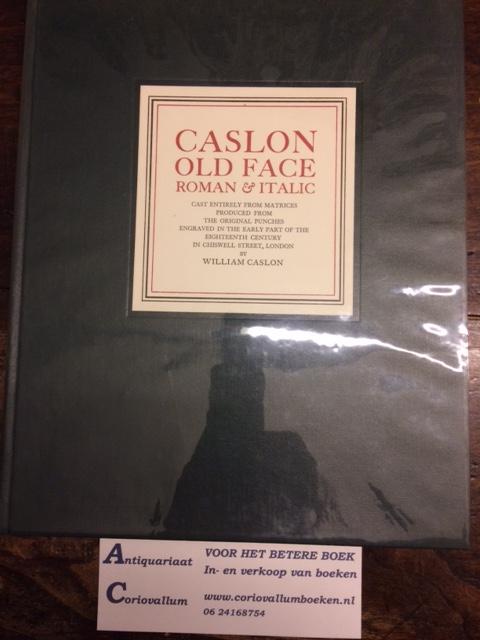 Caslon, William - Caslon Old Face - Roman & Italic