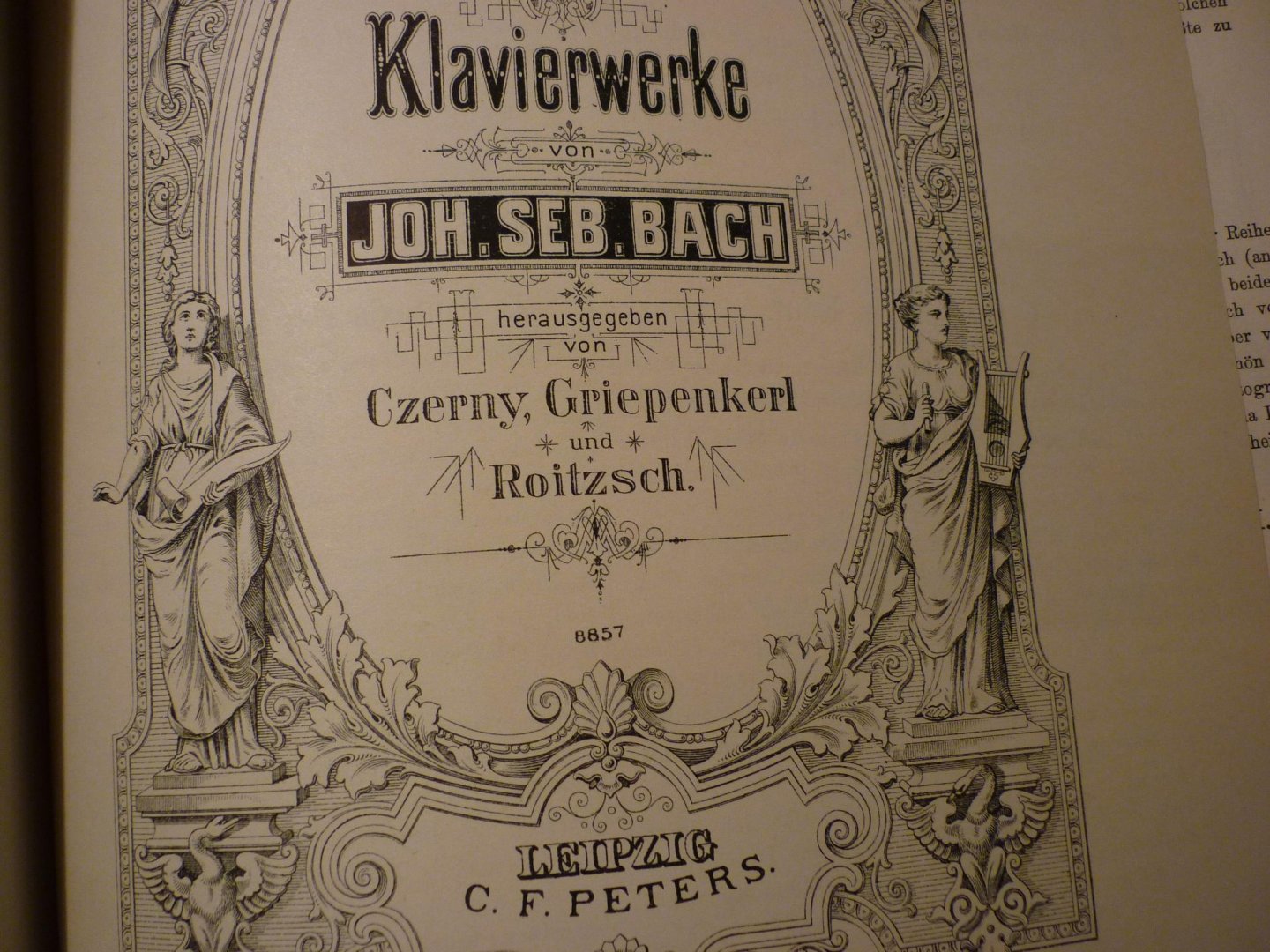 Bach; J. S. (1685-1750) - Drie Sonaten /  Klavierubung IV. Teil /  Capriccio; (Serie Klavierwerke - Czerny; Griepenkerl und Roitzsch)