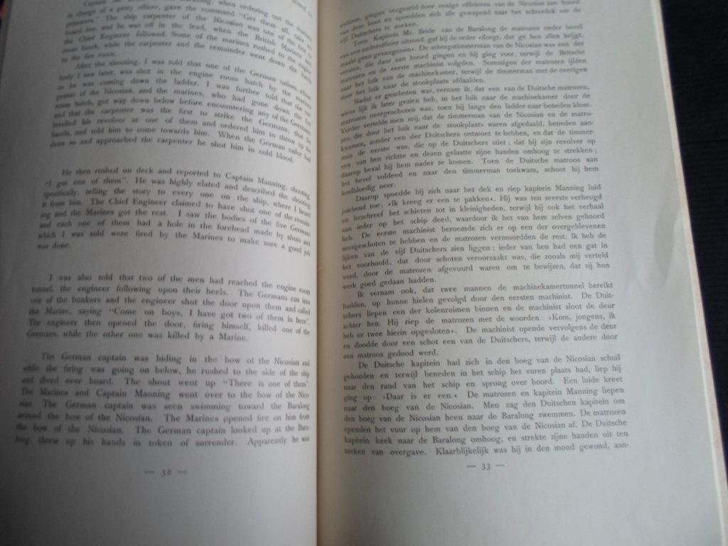  - Het Baralongvoorval, Geautoriseerde vertaling van de officieele stukken der Duitsche en Engelsche regering