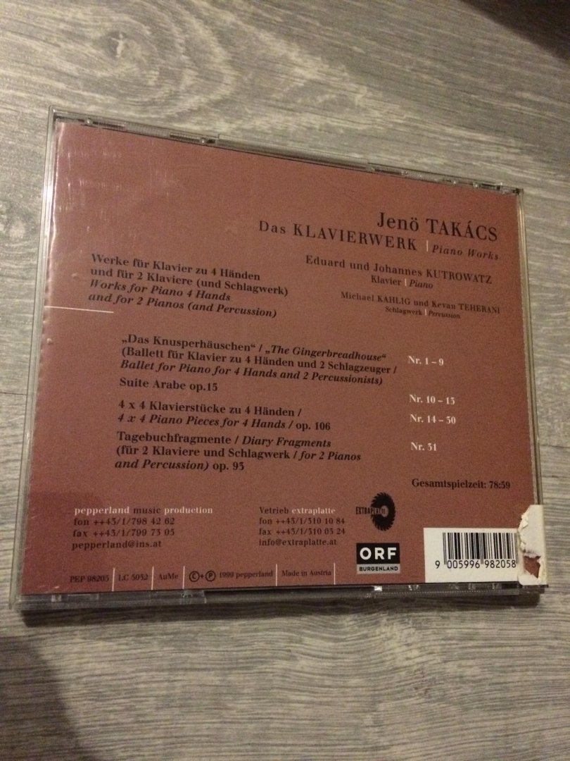 Jeno Takacs - Das Klavierwerken