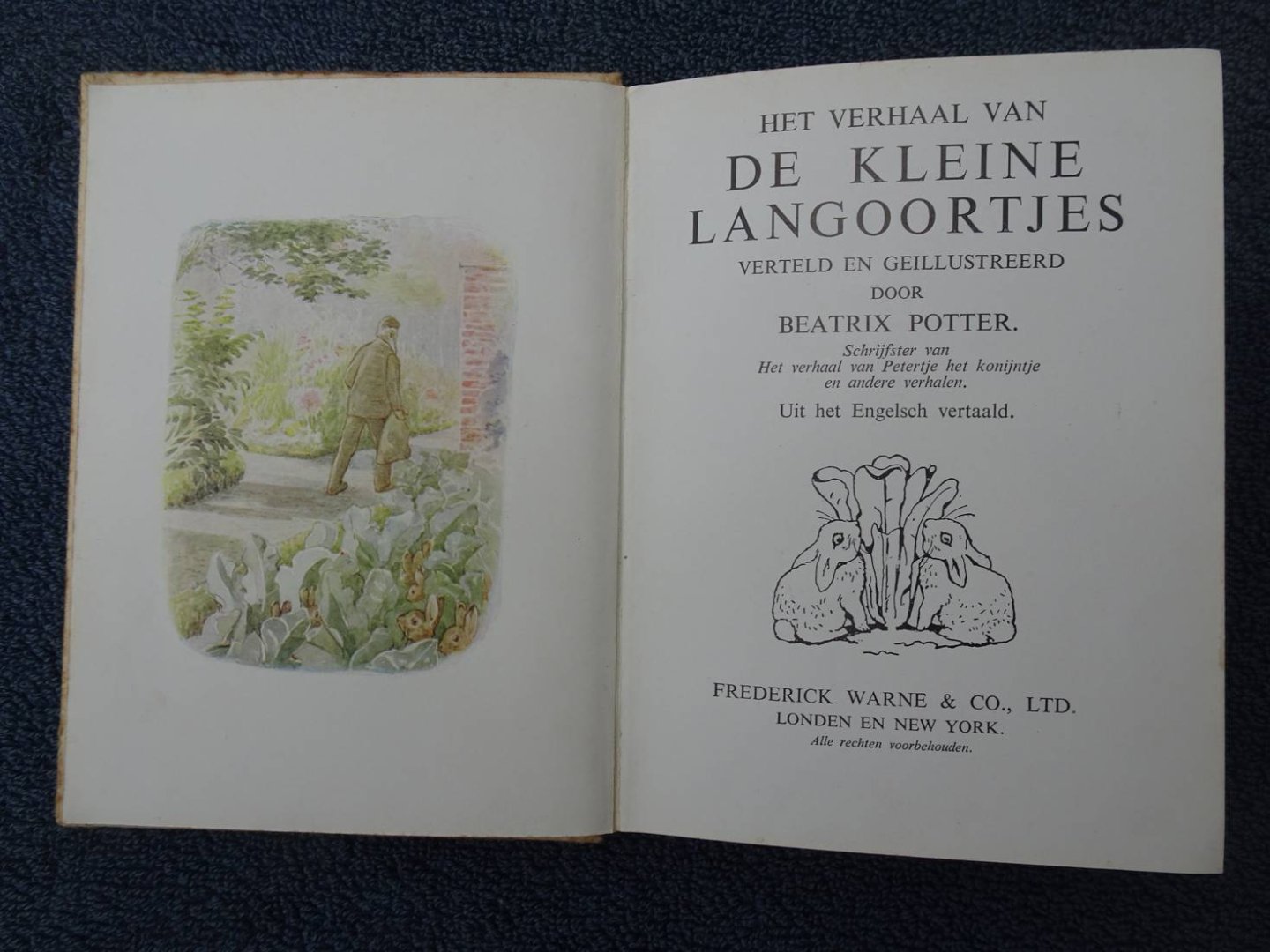 Potter, Beatrix - Het Verhaal van de Kleine Langoortjes.